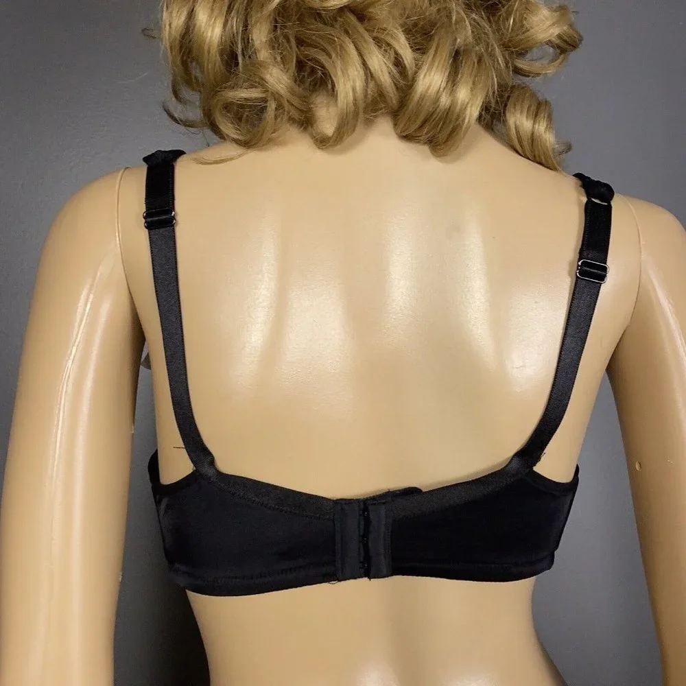 Black Full Coverage Smooth T-Shirt Bra - Brand Unspecified